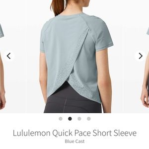Lululemon Quick Pace Short Sleeve